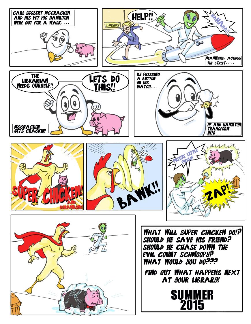 Image of Super Chicken Comic Strip