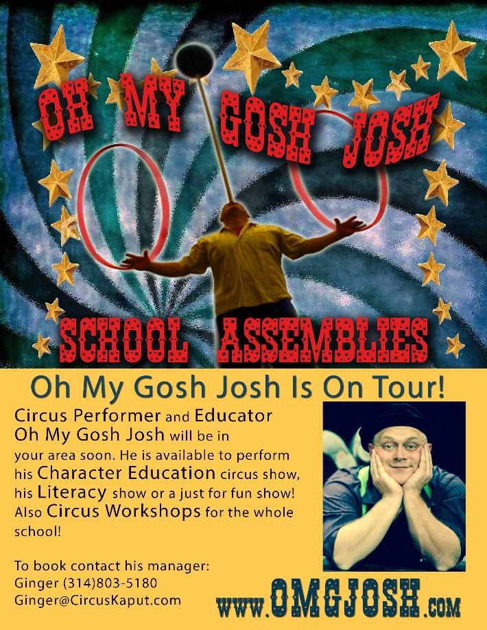 OMG Josh School Assemblies Flyer